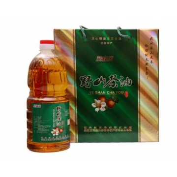 茶油 野山茶油 茶籽油 山茶籽油 御膳用油 东方橄榄油 有机产品认证 1.8L山茶油礼盒